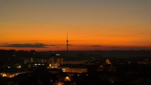 Vakaro panorama nuo Gedimino pilies kalno.