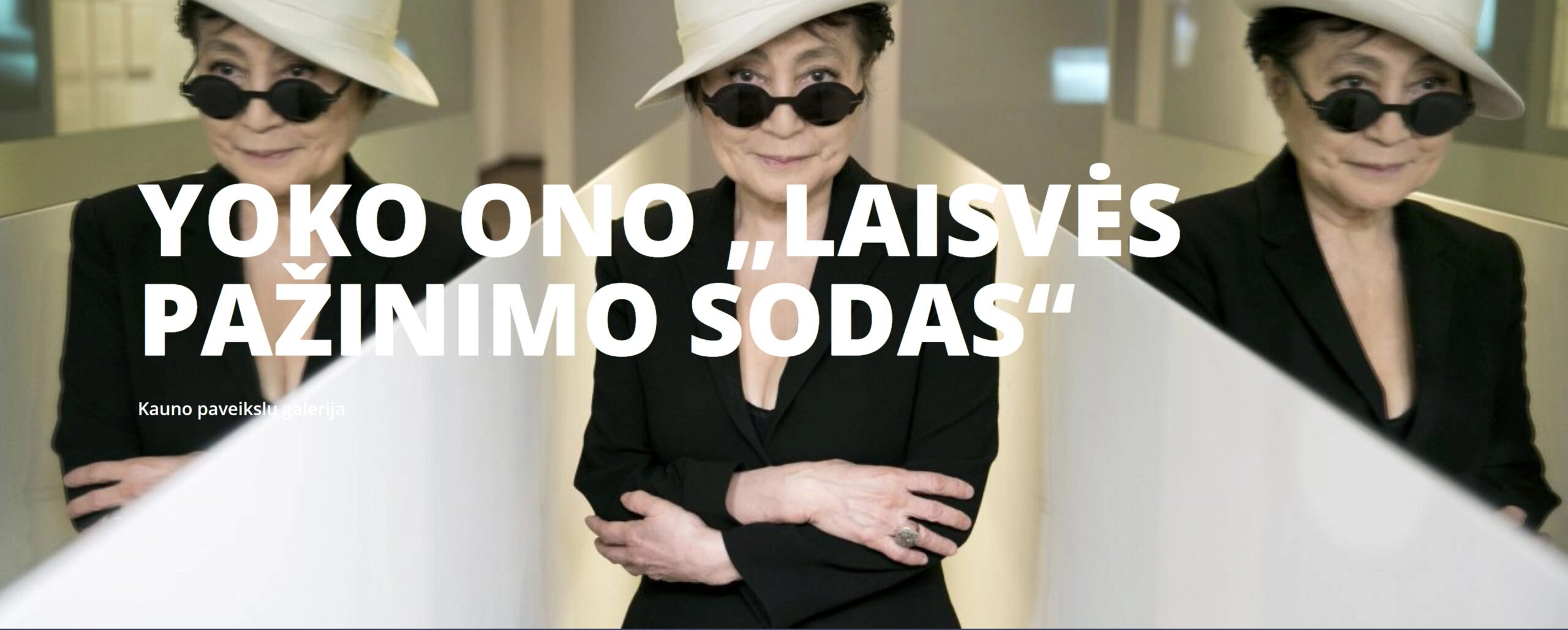 Yoko Ono parodoja „Laisvės pažinimo sodas“